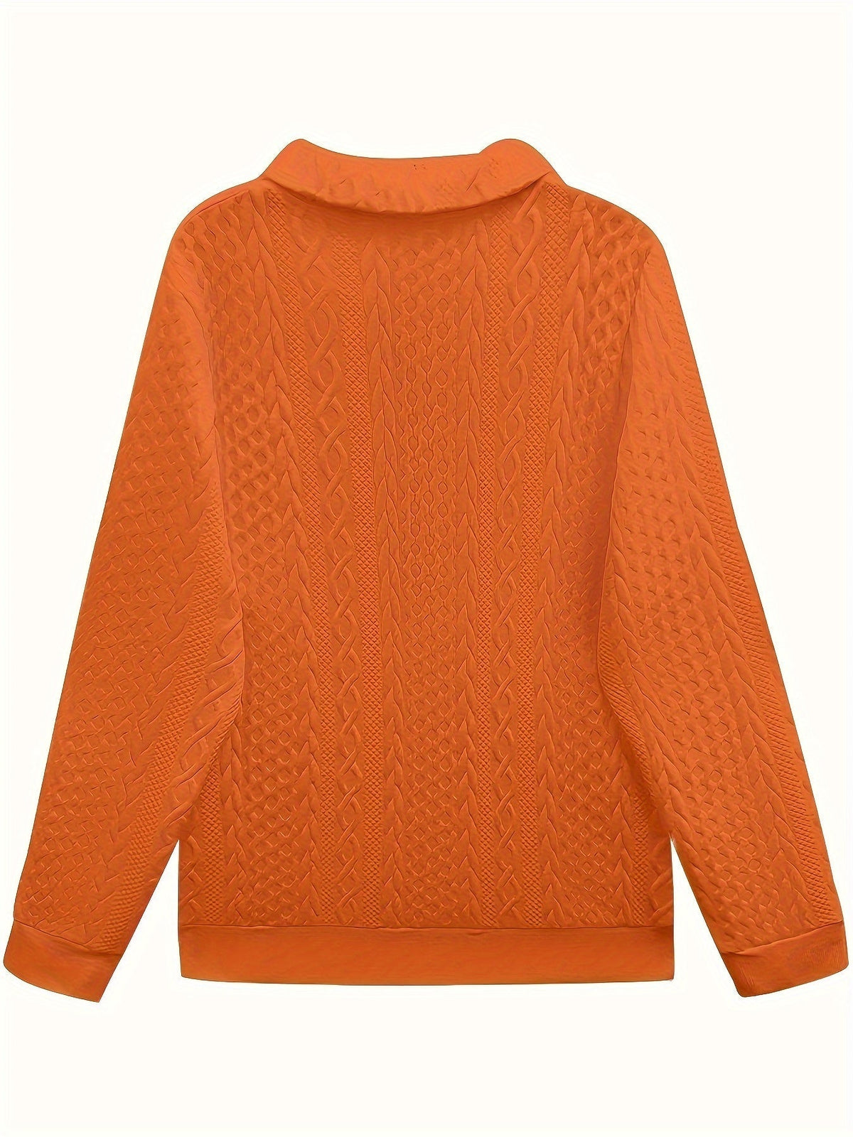 Elegant Long Sleeve Zipper Pocket Sweatshirt
