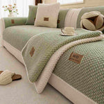 Non-Slip Plush Sofa Cushion Cover