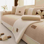 Non-Slip Plush Sofa Cushion Cover