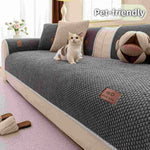 Non-Slip Plush Sofa Cushion Cover