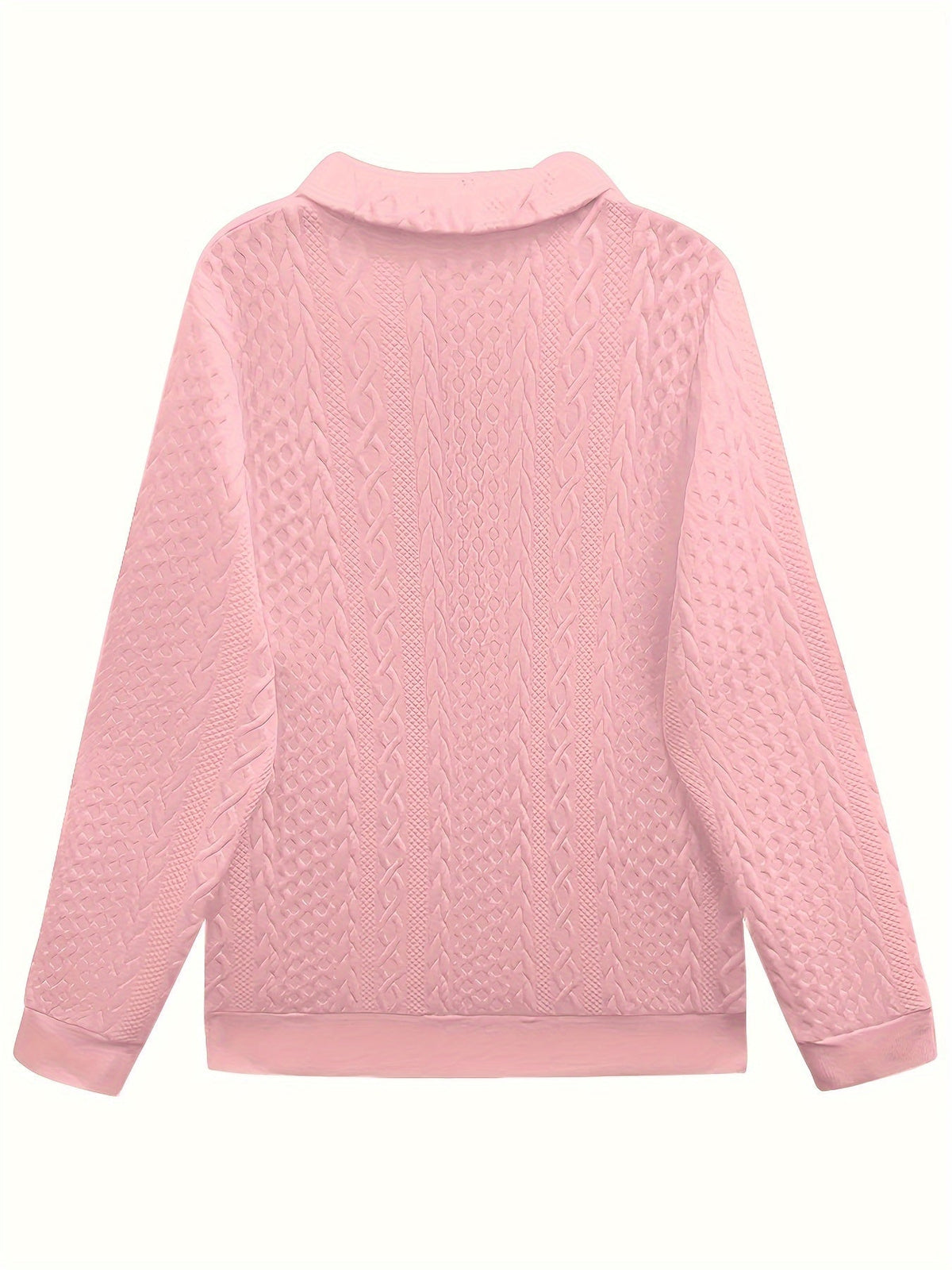 Elegant Long Sleeve Zipper Pocket Sweatshirt
