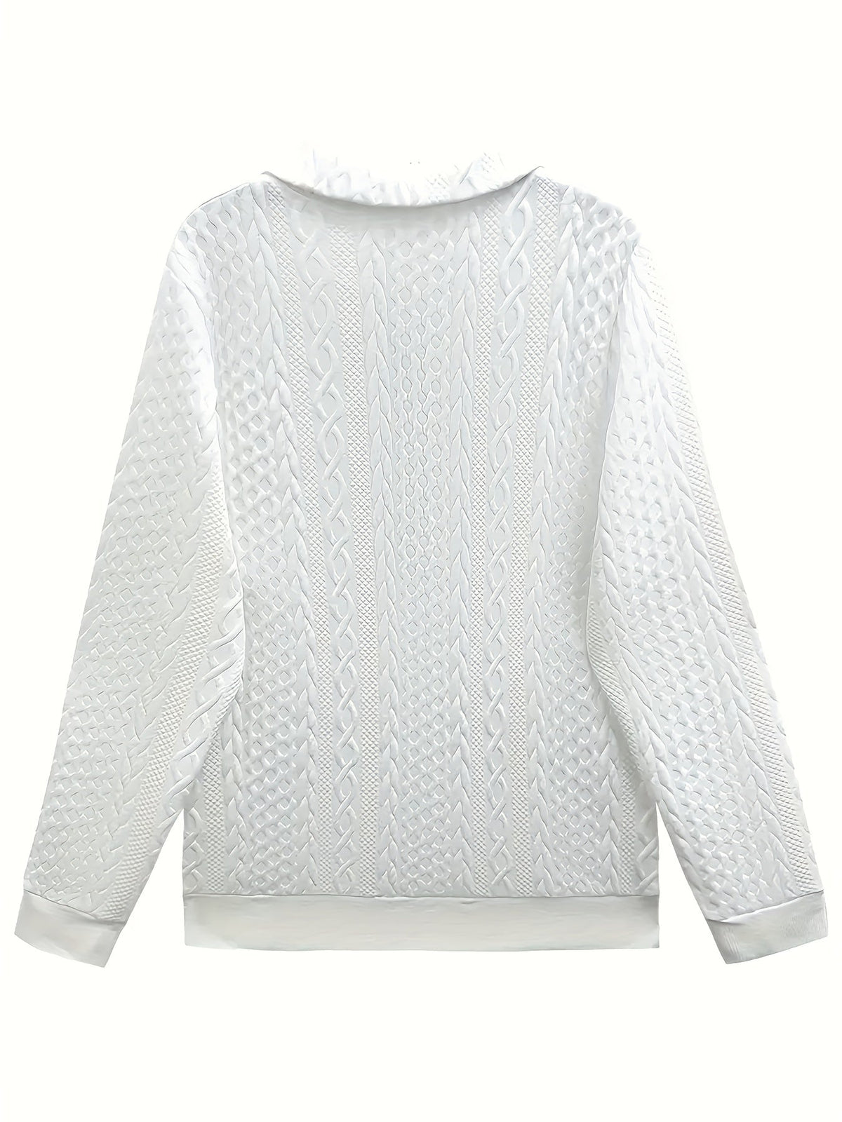 Elegant Long Sleeve Zipper Pocket Sweatshirt